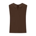 thumbnail image 5 of Linen Shirts For Women，Work Shirts Casual Business Casual Summer Tshirt Cotton Linen Collared Tank Tops Sleeveless Button Down Shirts Oversized Blouses, 5 of 5