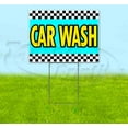 thumbnail image 1 of Car Wash (18" x 24") Yard Sign, Includes Metal Step Stake, 1 of 6