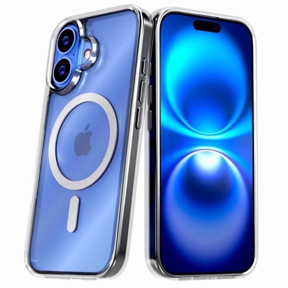 iPhone 16 Plus Hybrid Shockproof Slim Case with MagSafe - Clear