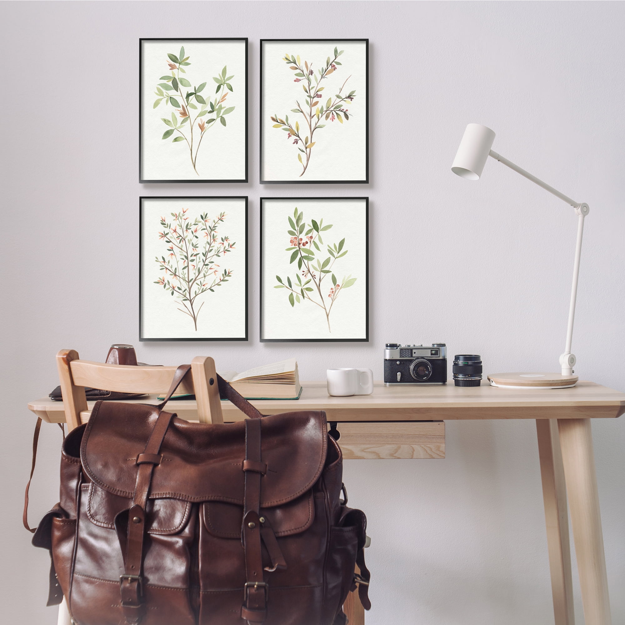 Stupell Industries Soft Farmhouse Botanicals Charming Wild Foliage Plant Illustration, 11 x 14, Design by Annie Warren