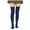 Navy, variant on Women Extra Long Thigh High Socks Cotton Knit Warm Thick Tall Boot Stockings Leg Warmers