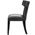 thumbnail image 4 of Side Dining Chair, Set of 2, Faux Leather, Black, Modern Contemporary Urban Design, Kitchen Room Cafe Bistro Restaurant Hospitality, 4 of 5