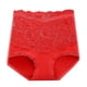 thumbnail image 1 of Puntoco Ropa interior para mujer, calzoncillos de encaje de color liso con flores, cintura alta, alta elasticidad, talla grande, bragas que levantan el abdomen y los glúteos, 1 of 3