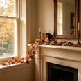 thumbnail image 6 of Artificial Maple Leaf Garland, 69 Inch Faux Vine For Fireplace Door Railing Wall Decor, Halloween Decor Thanksgiving Decor Fall Decor Autumn Harvest Party Holiday Decoration, 6 of 6