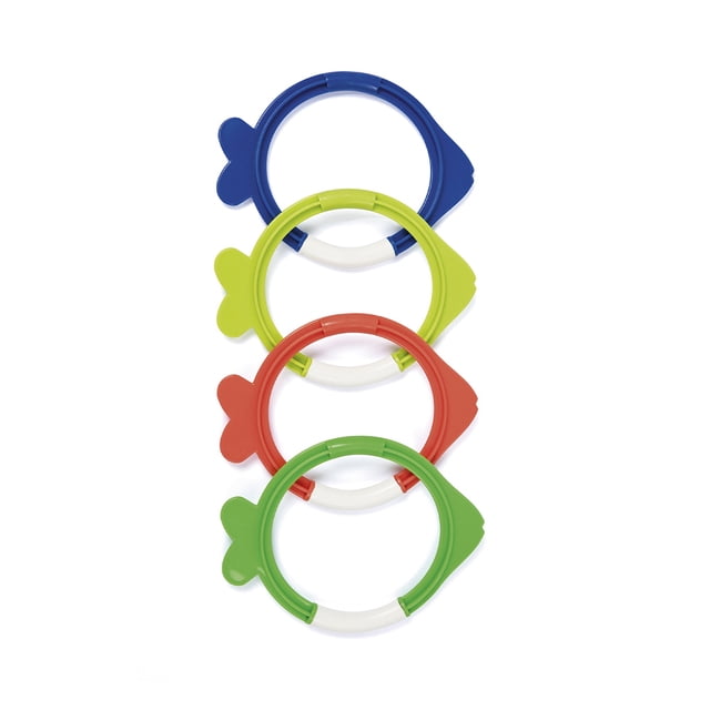 Juguete De Buceo Aros De Pez De Colores Bestway Plástico Resistente