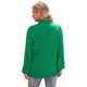 thumbnail image 4 of Jersey Jouica de cuello alto de gran tamaño para mujer Xian Green, 4 of 4