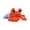 A003- Orange, variant on Hermit Crab Dog Toy, Durable Chew Toy for Teeth Grinding, Self-Entertainment Toy for Dogs to Relieve Boredom - Stuffed Pet Toy with Squeaker, Soft Plush Material - for Large Dogs, Indoor Play, Puppy