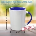 thumbnail image 5 of Ceramic Latte Coffee Mugs by Albany 13 oz. Set of 10, Bulk Pack - Perfect for Coffee, Tea, Espresso, Hot Cocoa, Other Beverages - Cobalt Blue, 5 of 5
