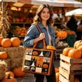 thumbnail image 4 of Halloween Quilted Tote BagâLightweight, with Smooth Zippers and Comfortable Handlesâ for Travel, Work, Gym, Sports, and Everyday Use, 4 of 6