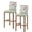 Green, variant on Spring Flowers Bar Stool Covers Set of 2, Retro Boho Botanical Florals Butterfly Stretch Washable Bar Chair Covers with Backs, Removable Pub Counter Height Chair Cover for Kitchen Dining Room Cafe