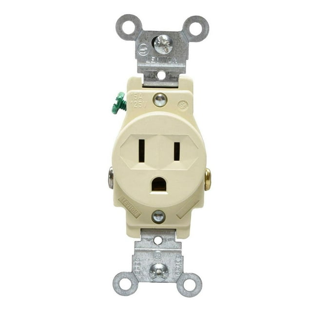 Contacto Sencillo Leviton Marfil 125V 15A