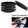 thumbnail image 3 of HUGFEGWE Car Hub Centric Rings 73.1-67.1 mm Set of 4 ABS Plastic Hub Rings CA919-123606, 3 of 6