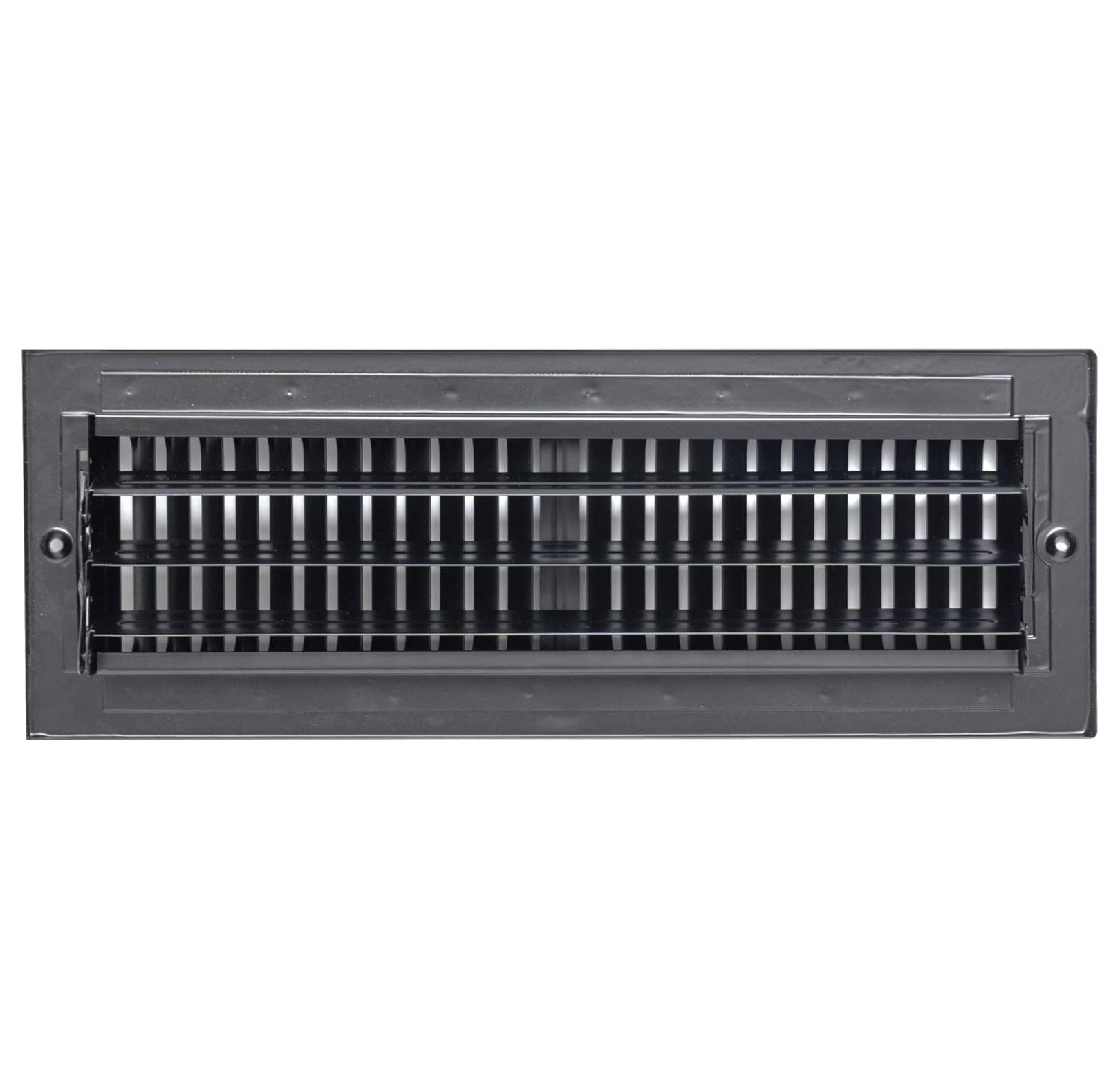 [2 Pack] Fits 14x4 Duct Opening 2 Way Steel Air Supply Diffuser by | Register Vent Cover Grill for Sidewall and Ceiling | Black | Out. Dim.: 15.75" X 5.75"