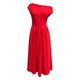 thumbnail image 4 of Vestido largo informal liso con hombros descubiertos y bolsillos, poliéster spandex, corte holgado, tallas S-XL, 4 of 4