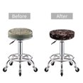 thumbnail image 5 of Logiee Coffee Bean Print Stool Covers Round,Bar Stool Covers,Watedrproof Stool Slipcover with Elastic,Stool Cushion,Round Bar Stool Seat Covers for Bar Round Chair-14 inch, 5 of 7