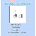 thumbnail image 2 of 1Pair Playing Card Dangle Earrings for Women Alloy Spades Heart Poker Fun Personality Game Hip Hop Diamond Set Lightweight for Woman Mens Party Jewelr, 2 of 4