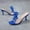 Blue, variant on EQWLJWE Women's Clear Square Toe Heels Sandals Transparent Strap with Pearls Stiletto High Heels Slip on Mules Heeled Sandals
