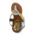 thumbnail image 3 of Victoria K Women's Gold Rings Metallic Sandals, 3 of 4
