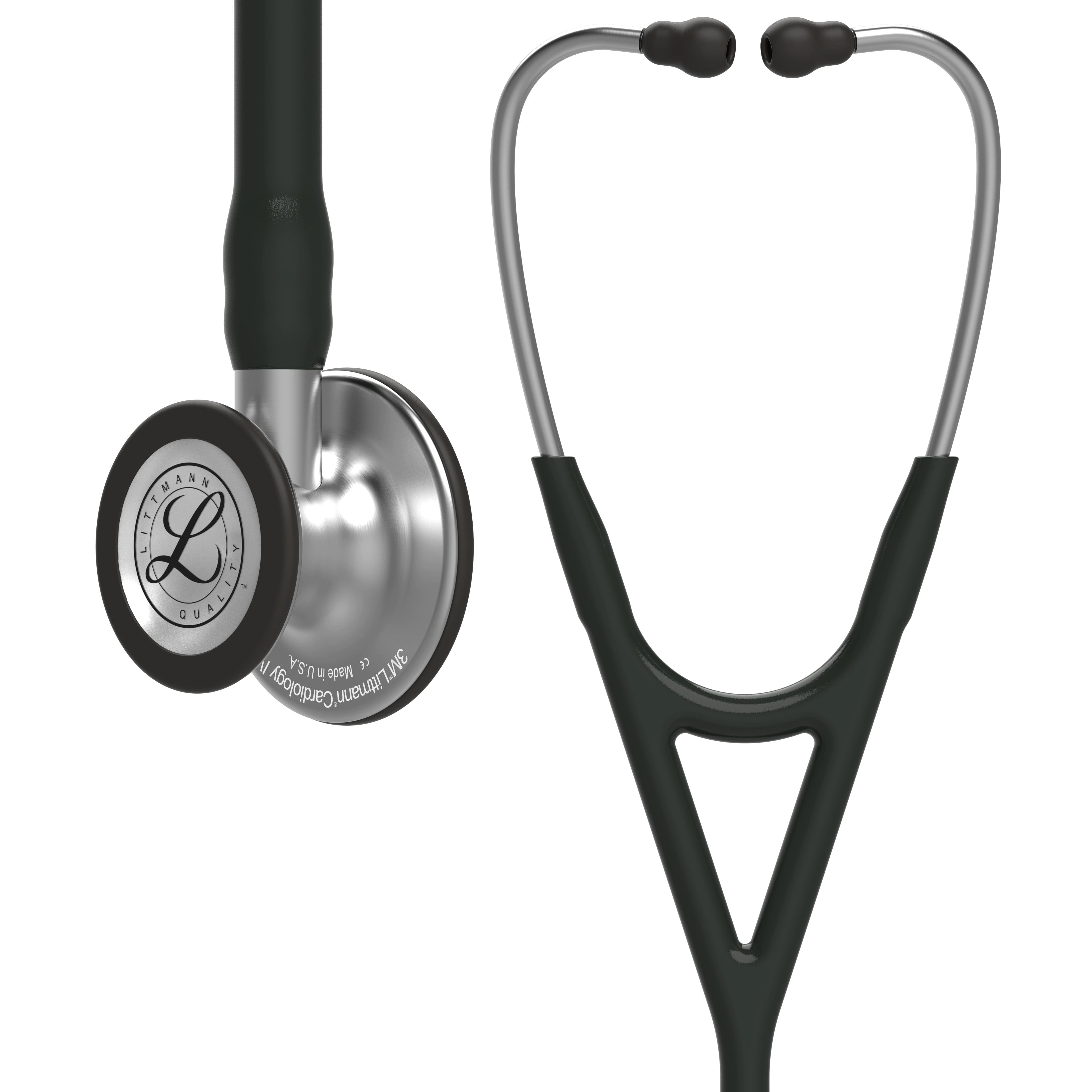 (2 pack) Littmann Cardiology IV Diagnostic Stethoscope, Standard, Black Tube, Stainless Stem