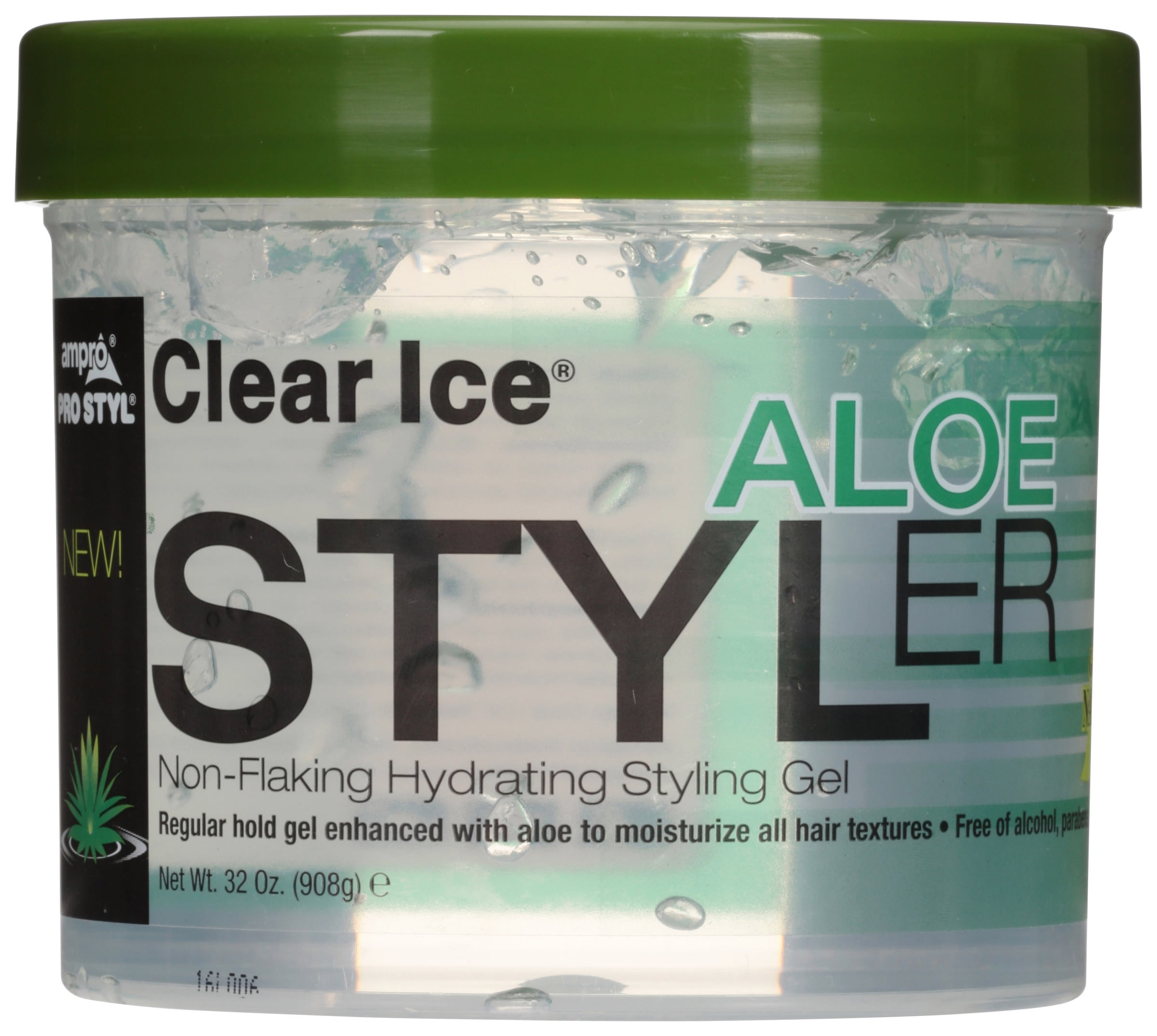 Ampro® ProStyl® Clear Ice® Aloe Styler Hair Gel 32 oz. Plastic Container -  