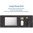 thumbnail image 5 of Japanese Gaming Mouse Pad Black Mouse Pad Kanagawa Large Mousepad Non-Slip Rubber Base Waterproof with Stitched Edges for Gaming Office Home, 31.5x11.8 Inch, 5 of 10