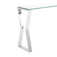 thumbnail image 3 of Home Gear Lily Stainless Steel Console Table in Silver, 3 of 5