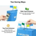 thumbnail image 3 of Piggy Bank, TSV Smart Container Coin Bank, Coin Counter Machine with LCD Counter, Money Counting Jar with Total Amount Displayed, Blue, 3 of 7