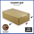 thumbnail image 2 of EcoSwift Brand Premium 8x5x4 Cardboard Boxes Mailing Packing Shipping Box Corrugated Carton 23 ECT, 8"x5"x4", Brown, 175-Pack, 2 of 6
