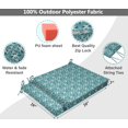 thumbnail image 3 of Vargottam Printed Indoor/Outdoor Chair Pads Non Slip Dining Chair CushionSquareShapedDining Chair Pad With String Ties Machine Washable & Home Decor Cushion- Set Of 2-Turquoise Blue, 3 of 8