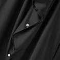 thumbnail image 7 of Silk Satin Shirts for Men Long Sleeve Button-Down Tshirts Shirt Mens Trendy Cowl Neck Solid Color Lightweight Dance Party Performance Tees Tops, 7 of 7