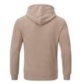 thumbnail image 2 of Zip Up Hoodies for Men Casual Lightweight Hoodie Full Zip Sweatshirt Casual Jacket Coat Khaki L, 2 of 6
