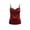 Red, variant on Women's Cami Top with Adjustable Straps, Silk Camisole Shirts Satin Tank Top with Zipper