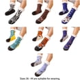 thumbnail image 4 of ZELVINN Thick Fleece Lined Slipper Socks with Funny Pattern for Women Men Nonslip Grippers Warm Winter Floor Socks for Co, 4 of 13