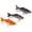 3pcs A, variant on Sinking Wobblers Fishing Lures Lifelike Multi Jointed Swimbait 10cm 16g Multi-Section Hard Bait Pike Carp Fishing Tools (3pcs A)
