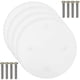 thumbnail image 1 of 4pcs Ceiling Hole Covers Round Covering Plates Circular Ceiling Blank Up Covers Flat Blank Plate Round Electrical Box Covers, 1 of 3
