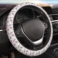 thumbnail image 3 of Lsque Orchids Flowers Ultra Soft Car Steering Wheel Cover for Women, Standard 15 inch Size for Truck Van SUV Auto, 3 of 8