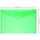 thumbnail image 2 of FloreceBien Sobre 12 sobres para documentos con botón a presión Carpeta de documentos transparente de calidad para tamaño A4, verde, 2 of 3