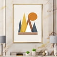 thumbnail image 2 of Designart 'Sun and Mountain Abstract' Modern Framed Canvas Wall Art Print, 2 of 5