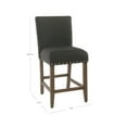 thumbnail image 4 of HomePop 24" Counter stool with nailheads, Multiple Colors, 4 of 9