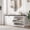 White, variant on Vividwood 39.4" Shoe Storage Bench with Cushioned Seat and 2 Flip Drawers for Entryway (Natural)