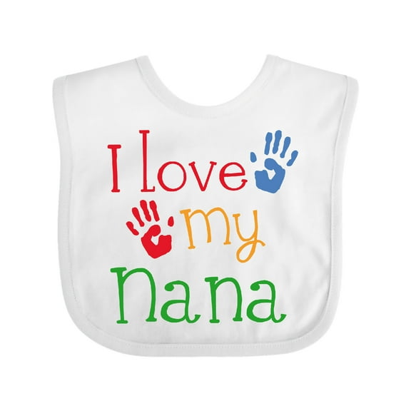 Inktastic I Love My Nana Boys or Girls Baby Bib