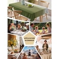 thumbnail image 5 of Sage Green Ombre Table Cloth, Waterproof Tablecloth for Rectangle Tables, Modern Abstract Art Texture Reusable Washable Fabric Table Cover for Restaurant Kitchen Dining Tables 60"x84", 5 of 9