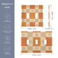 thumbnail image 2 of Yayeee Toggle Light Switch Wall Plate 2-Gang 4.56"x4.48" Decorative Outlet Cover, Geometric Pattern, 2 of 7