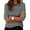 Gray, variant on hoksml Women's Striped Crew Neck Long Sleeve T Shirt Casual Loose Fit Tops for Everyday Wear