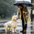 thumbnail image 4 of Clear Poncho Rain, Hooded Dog Raincoat Poncho, EVA Waterproof Dog Rain Coat for Small Medium Dogs Walking Outdoor Outing, 4 of 4