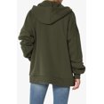 thumbnail image 2 of TheMoogan Women's PLUS Essential Full Zip Cotton Fleece Hoodie Sweatshirt Relaxed Track Jacket, 2 of 7