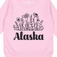 thumbnail image 3 of Inktastic Alaska Flowered Toddler Sweatshirt, 3 of 4