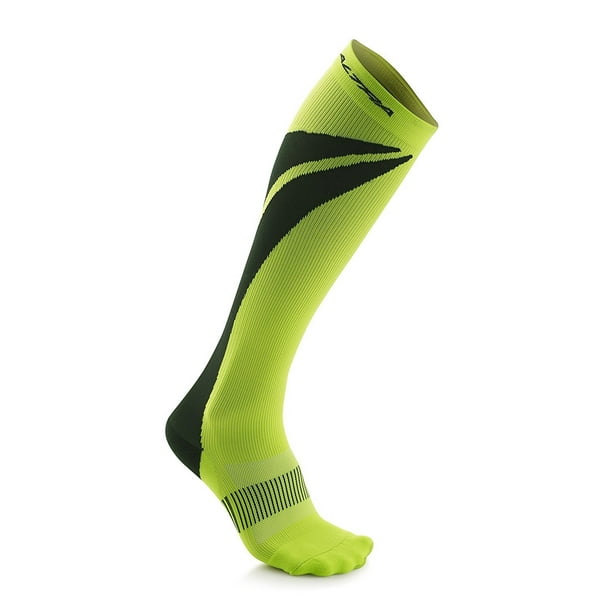 Altra Maximum 1.0 Light Anatomical Compression Socks, Lime/Black - Lime ...