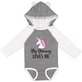 thumbnail image 3 of Inktastic Grammy Loves Me Unicorn Girls Girls Long Sleeve Baby Bodysuit, 3 of 5