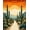Orange Teal Rust, Pattern 8, variant on ODIKA Cactus Cowboy Design With Rustic Desert Sunset Southwestern Motifs Pet Friendly & Kids Safe Play for Playroom, Bedroom, Reading Nook